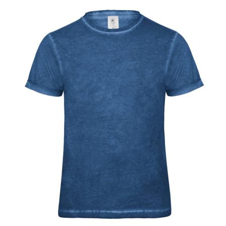 B&c Denim Herr Plug In Kortärmad T-shirt M Blå Clash