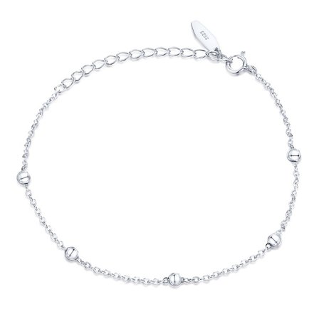 925 Sterling Silver Kulkedjearmband