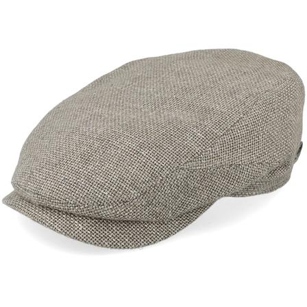 Stetson - Grå flatcap Caps - Driver Cap Virgin Wool/Linen Light Grey Flat Cap @ Hatstore