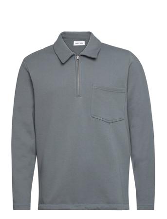 Jonathan Half Zip 11746 Sweat-shirt Genser Blå Samsøe Samsøe*Betinget Tilbud