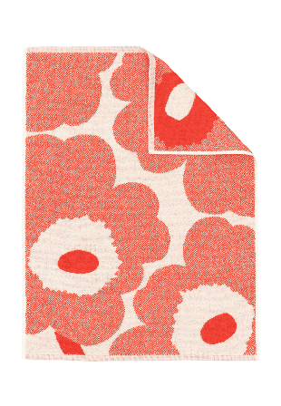Marimekko Unikko Hand Towel 50x70 Cm Badrumstextilier Unisex Röd