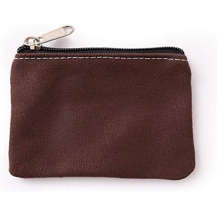 Lille Lærred Møntpung Holder Wallet Lynlås Pung Pengepunge Taske til Kvinder Mænd Børn