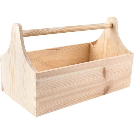 Creative Deco verktygslåda i trä - CREATIVE DECO Brand - 34 x 18 x 20,5 cm - Förvaring - Presentförpackning