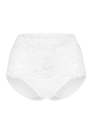 Swegmark Soft Lace Maxi Briefs Trosor Dam Vit XXL