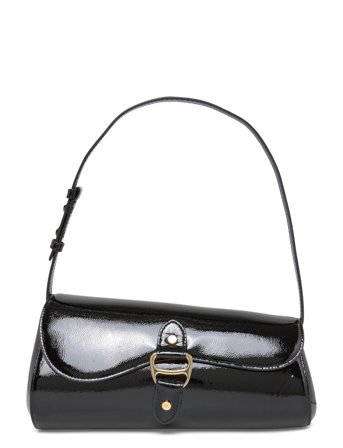 Lauren Ralph Lauren Patent Medium Tasha East-West Bag - Black - ONE SIZE