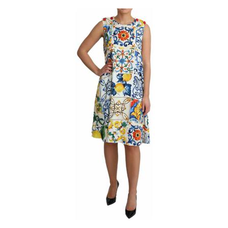 Dolce & Gabbana, Summer Dresses Biały, Kobieta, Rozmiar: L