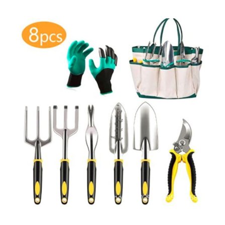 8 Vita Aluminium Trädgårdsredskap