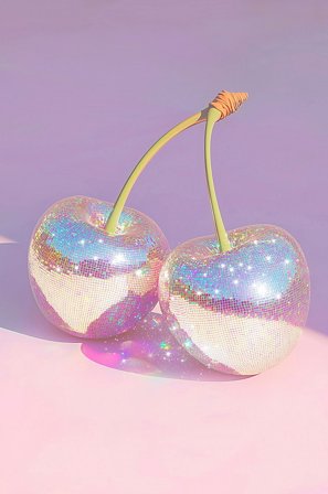 Pelcasa - Juliste Disco Cherry - Liila - Julisteet - - Homeroom
