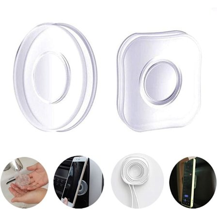 2-pack nano-gelkuddar sömlös kardborre, multifunktionell tvättbar återanvändbar universell nano-serie kardborre