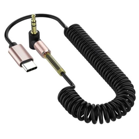 1m töbjar 3.5mm aux USB-C Audio Cable Hovedtelefonkabel Type-C
