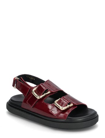 ALOHAS Harper Onix Leather Sandals - Burgundy - 36