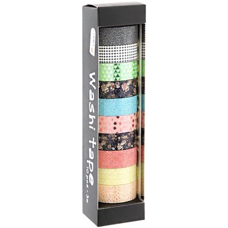 Craft Sensations Washi Tape 10 rouleaux Foil & Glitter #1