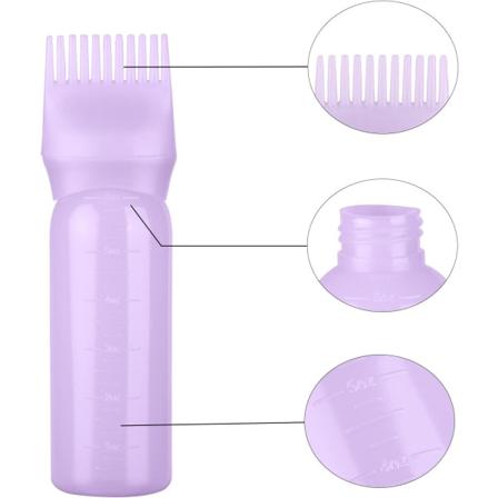 TG 1 kpl violetti hiusten värjäyspullo juurien värjäyspullo hiusten värjäysapplikaattori hiusten pohjakäsittelypullo (violetti)