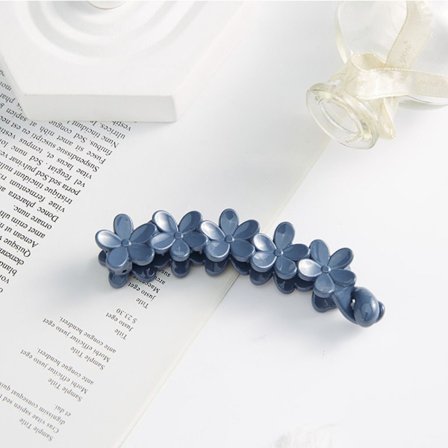 Frostet Banan Clip Blomme Blomst Snoet Clip BLÅ