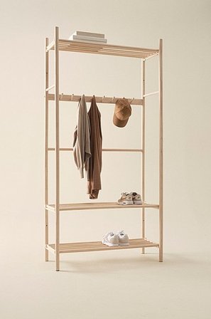 Jotex - Szafka Do Przedpokoju Bielona sosna - WOODLEY - Kup Meble do przedpokoju firmy Jotex