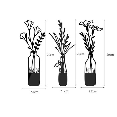 Peiliseinätarra Seinäkoriste MUSTA