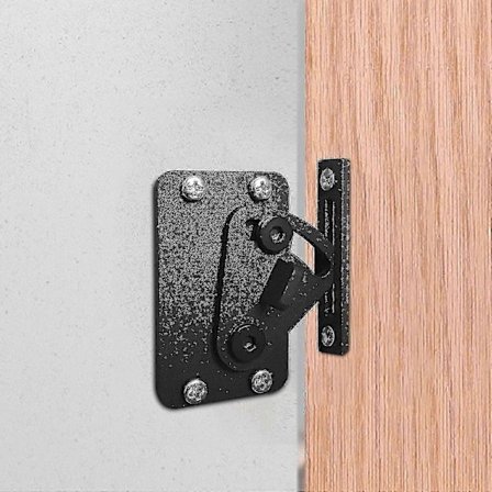 Rostfria Lås Svarta För Dörrar Och Spärrar För Skjutdörrar - Rostfritt Stållås