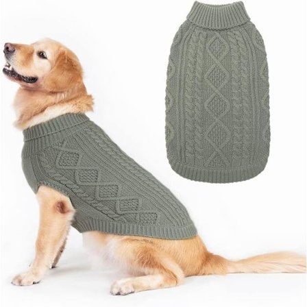 Halsedisse Strik Hundetrøje Varmt Kæledyr Vintertøj