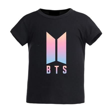 Bts Kortärmad T-shirt Med Rund Hals För Barn