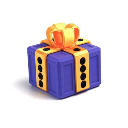 3D-printet Skruekasse Spøg - Sjov Julegaveæske med Skruer til Irriterende Spøgegaver