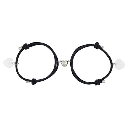 Hjerte Magnetisk Spænde Par Venskab Armbåndssæt