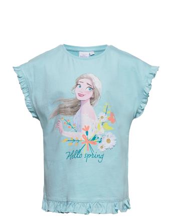 Short-Sleeved T-Shirt T-shirts Short-sleeved Blå Frost*Betinget Tilbud