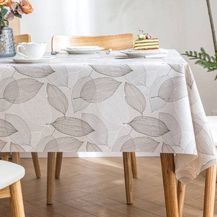 Vandtæt PVC dug, olie- og pletafvisende, til udendørs, have, køkken, firkantet, 140 x 140 cm