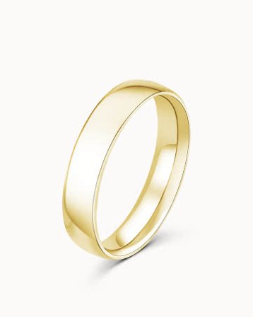 Smooth Ring for Him Paul 18K Yellow Gold 5MM - Engagement Rings & Wedding Rings from Vanbruun