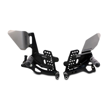 Fußrasten Valter Moto Type 3.5 (Umkehrschaltung) Schwarz - Honda CB 600F Hornet 2007-2013