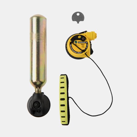 Kit di ricarica per giubbotto di salvataggio gonfiabile Spinlock Hammar 275N Re-arming Kit, per Deckvest 275N + cartuccia di CO2 60 grammi