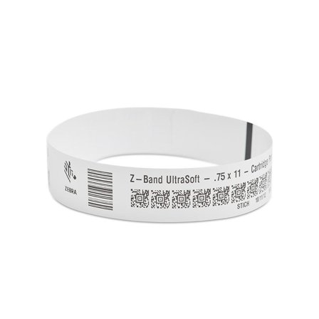 Zebra Z-Band Direct Adult Size - håndleddsbånd - 175 stk - 19.05 x 279.4 mm