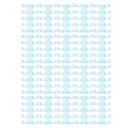 Bindende ringer holder 60 ark papir 11mm bindings tykkelse gratis skriving enkel bruk kontorrekvisita gjennomsiktig blå