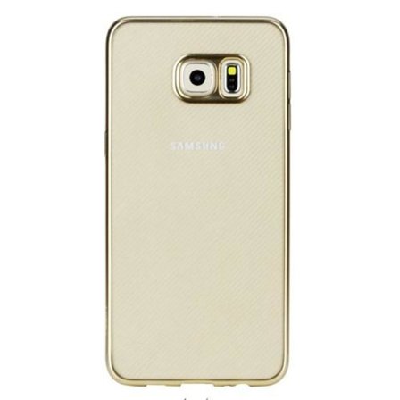 Rock Flame Series Flexi Skal till Samsung Galaxy S6 Edge Plus - Guld