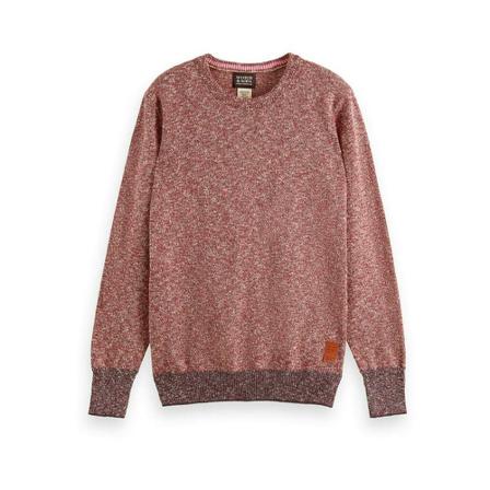 Scotch & Soda, Round-neck Knitwear Rood, Heren, Maat:S