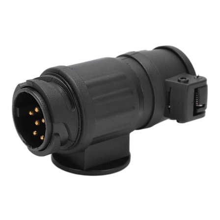 13-polet til 7-polet Trailer Connector Adapter Heavy Duty Vandtæt til RV Camper Skib EU Stik