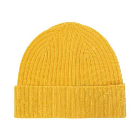 Givenchy Beanie with logo Gul, Herre Accessories, Størrelse: ONE Size