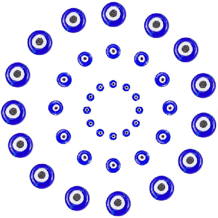 1 Ask 90 st Evil Eye Pärlor 3 Stilar Lampwork Glaspärlor Platta Runda Distanspärlor för Smyckestillverkning