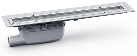 Purus Line Vinyl Plus 700 Gulvsluk uten sil, Ø50 gavlutløp 730 mm, Innendørsavløp