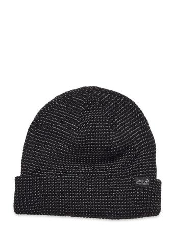 Night Hawk Cap Accessories Headwear Beanies Sort Jack Wolfskin