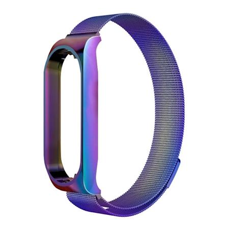 Milanese loop-reim for Xiaomi Mi Band 7 6 5 4 3 - Rustfritt stål magnetisk armbånd Metall armbånd for Xiaomi mi band 4 3 Remmer 5 Syv farger 5 Seven 