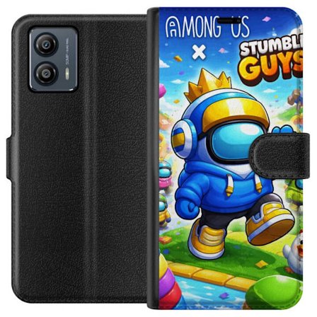 Kompatibelt Plånboksfodral till Motorola Moto G53 Crowned Space Runner