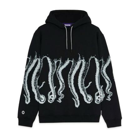 Octopus, Hoodies Zwart, Heren, Maat:L