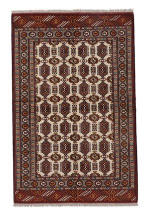 Small Turkaman Rug 155X236 Wool