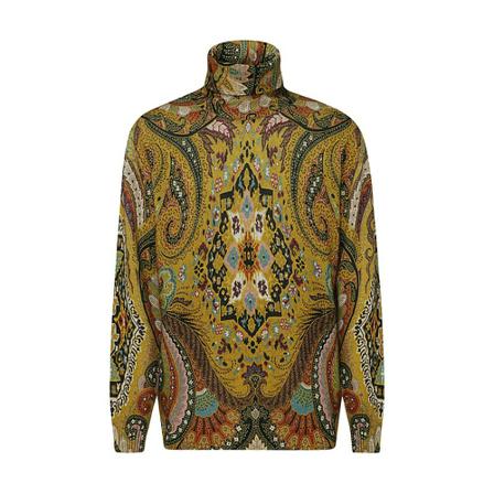 Etro, Turtlenecks Bruin, Heren, Maat:M