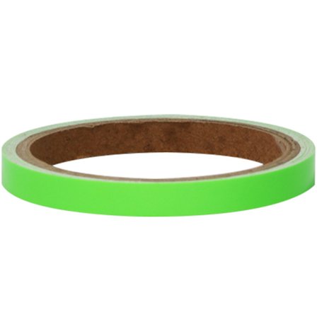 2,5 cm x 10 m Fluorescerende tape, selvlysende selvklebende tape, glød I