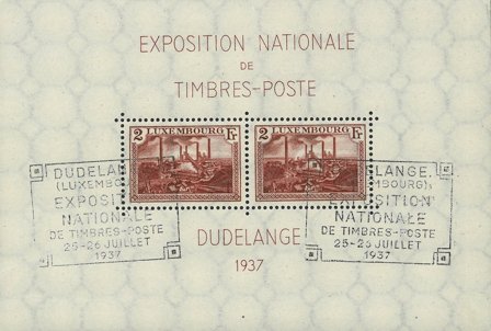 Luxembourg 1937 - MICHEL blok 2 - Stemplet miniark