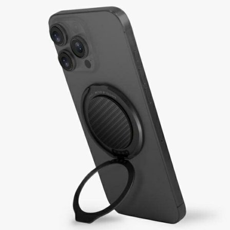 Uniq Gripfit Premium 360 Magnetic Mount&Kickstand Magnetic Holder sort/karbon sort