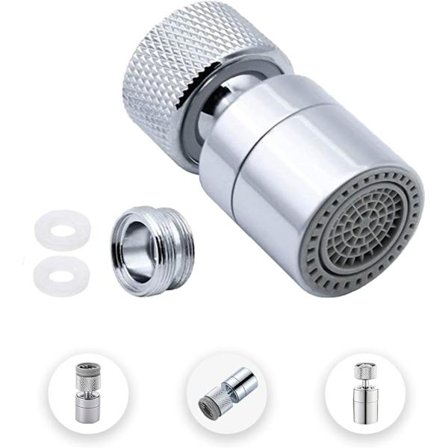 2-Mode Justerbar Messing Køkkenhane Skummende Filter med Dyse