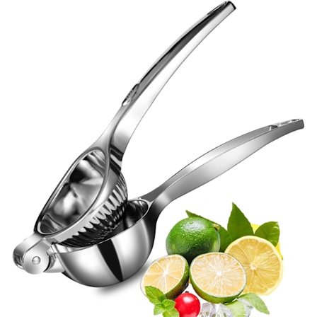 Premium Citronpresser, Stor Kraftig Håndholdt Juicer til Citron, Metal Håndpres Citrus Juicer, Limepresser Barværktøj