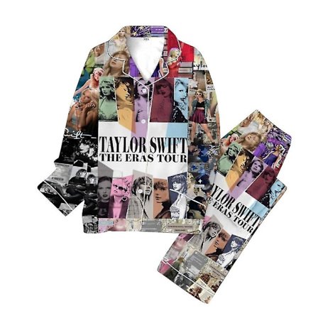 Taylor Swift Julpyjamas Nattkläder Dam 1989 Tröjor Och Byxor Pyjamas Set Knäppning Swiftie Sovkläder Fans Loungewear Present